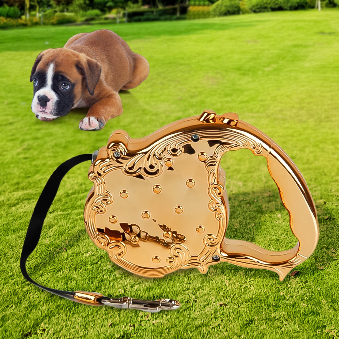 Retractable Telescopic Belt Rope Cat Golden Traction (3m Approx 1 Pc)
