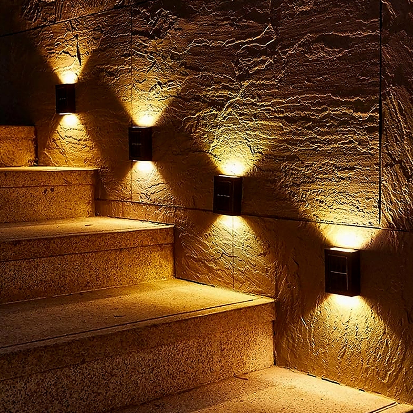 Solar Landscape Wall Light – LED Up/Down Waterproof Outdoor Lamp
