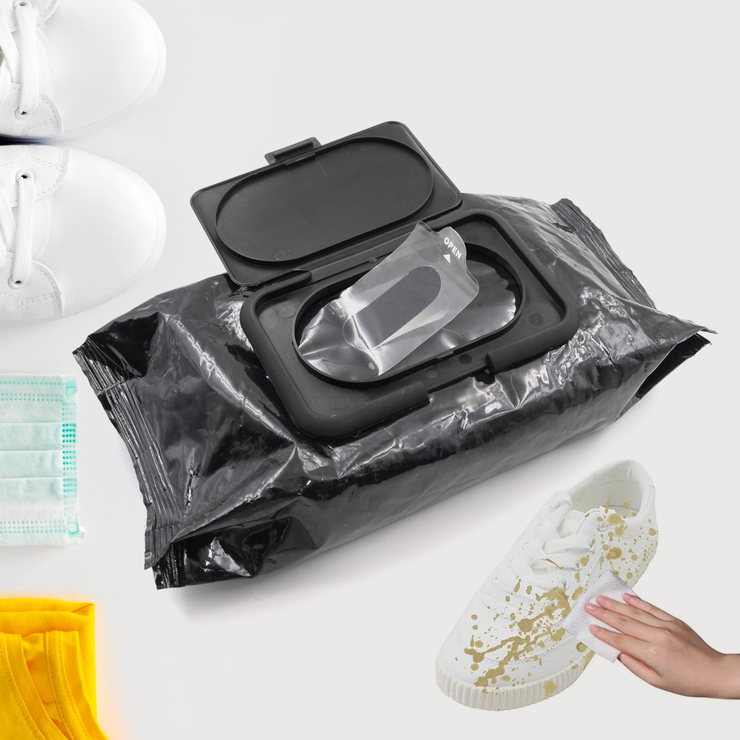 Shoe Cleaning Wipes – Quick Dirt & Stain Remover