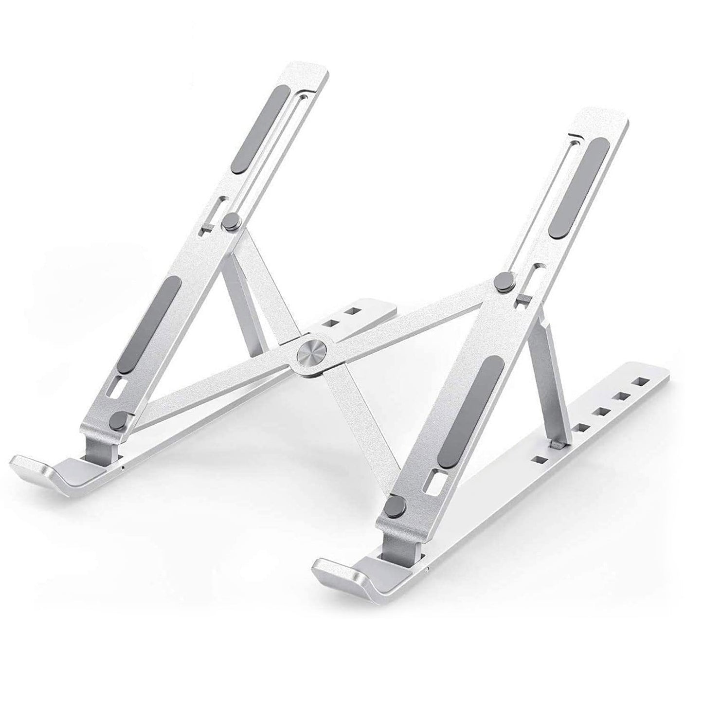 Portable Metal Laptop Stand – 6 Angle Adjustable Riser, Universal Fit