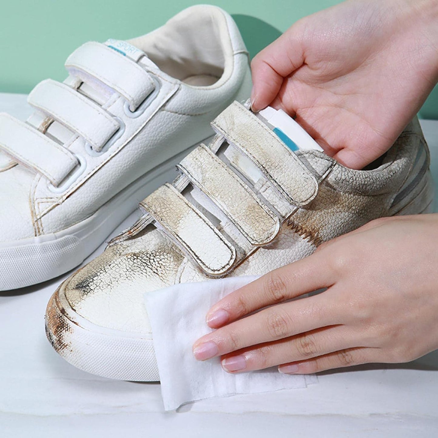 Shoe Cleaning Wipes – Quick Dirt & Stain Remover