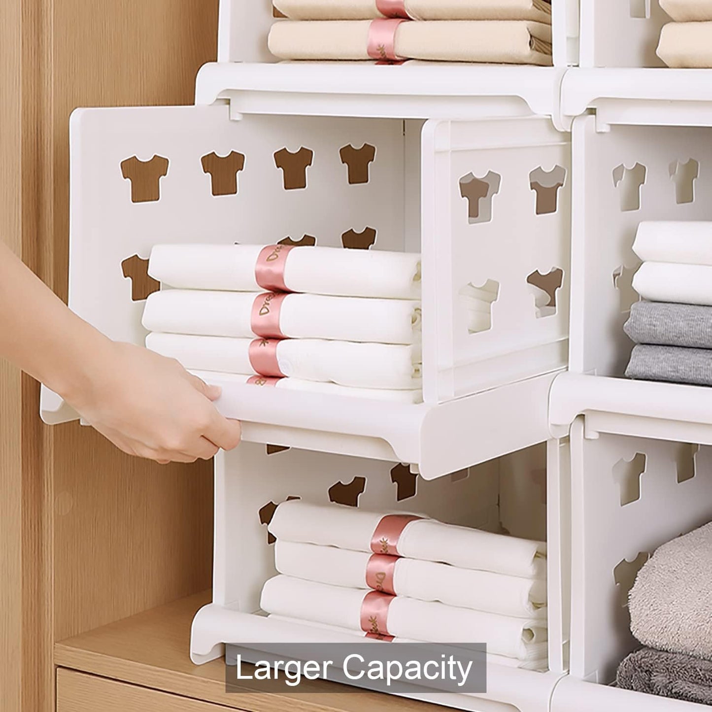 Foldable Drawer Shelf – 4-Layer Storage Cart (1 Pc)