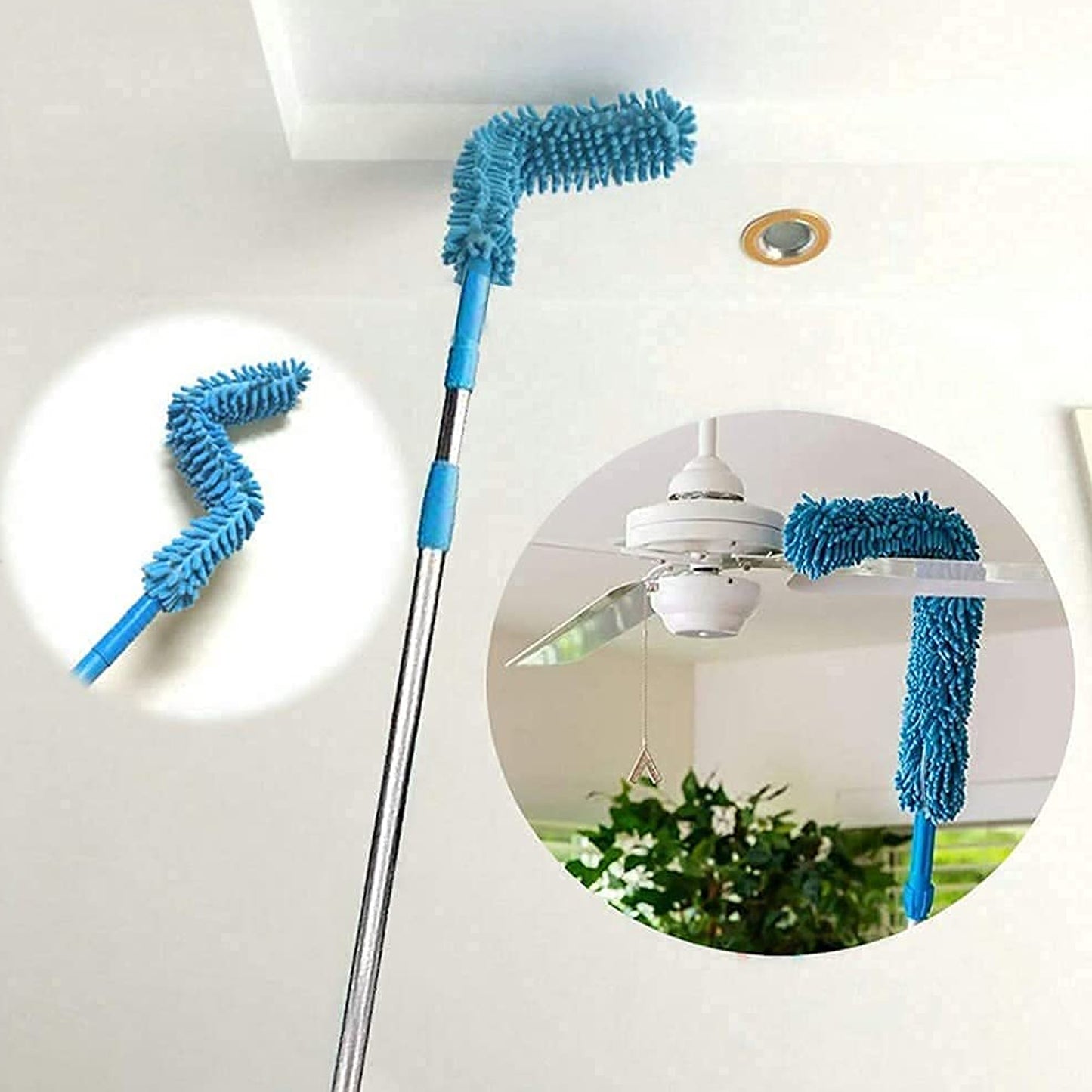 Long Reach Dust Cleaner – Foldable Microfiber Brush