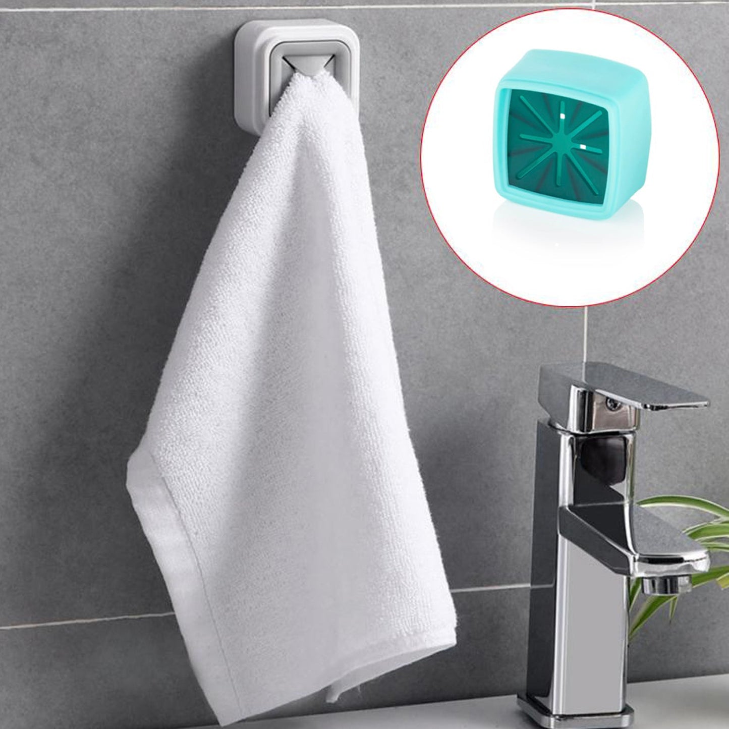 4 Pc Towel Holder for Easy Take-in And Take-out Purposes.