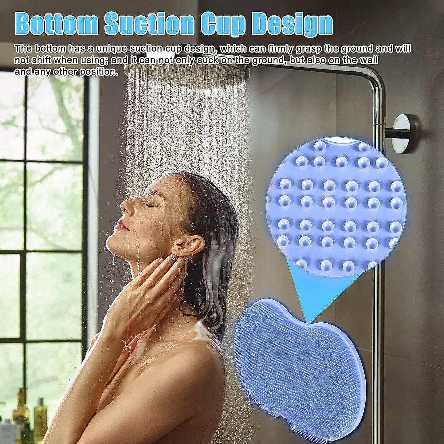 Silicone Bath Mat – Foot Cleaner, Exfoliator & Massager