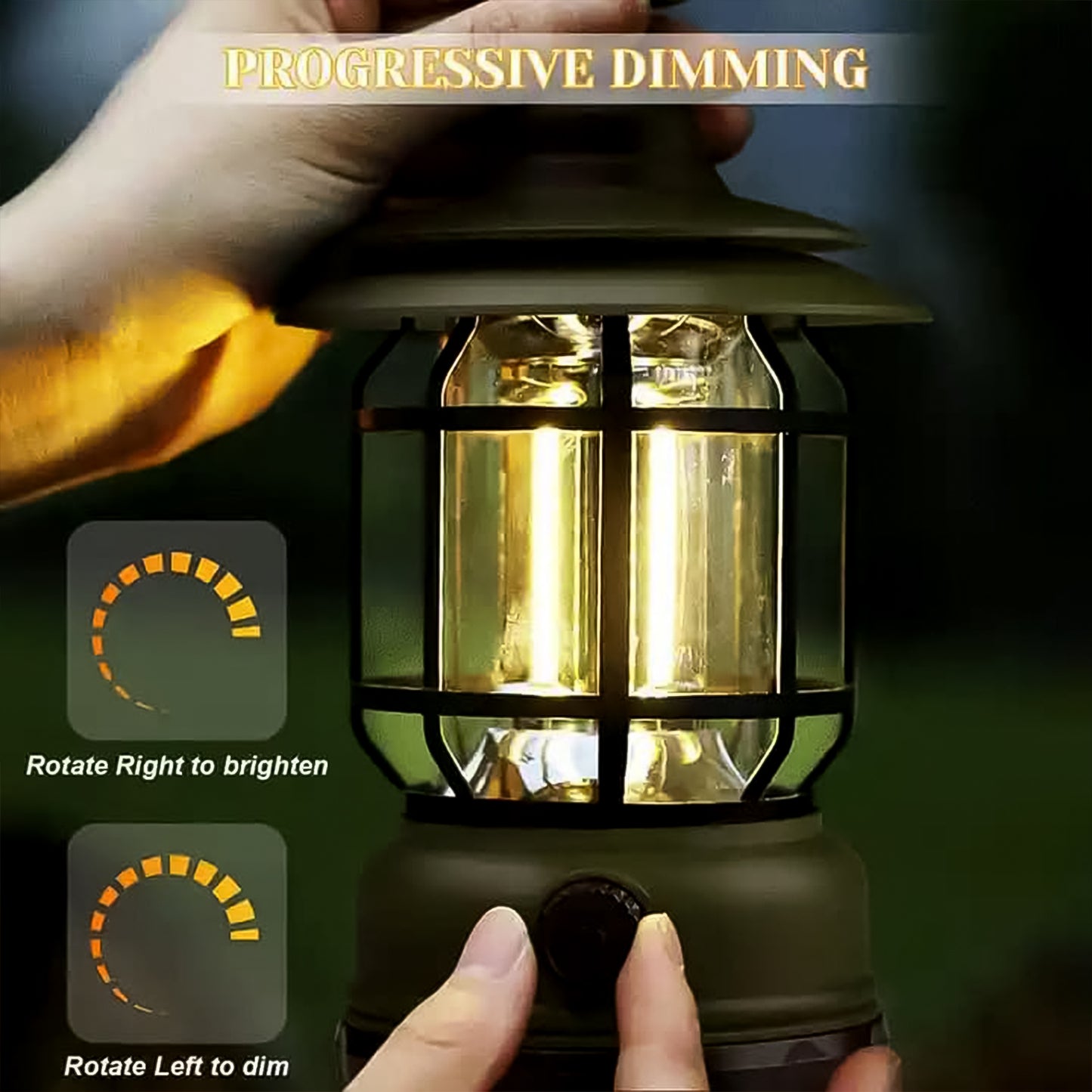 Led Camping Light Retro Style Rechargeable (1 Pc)