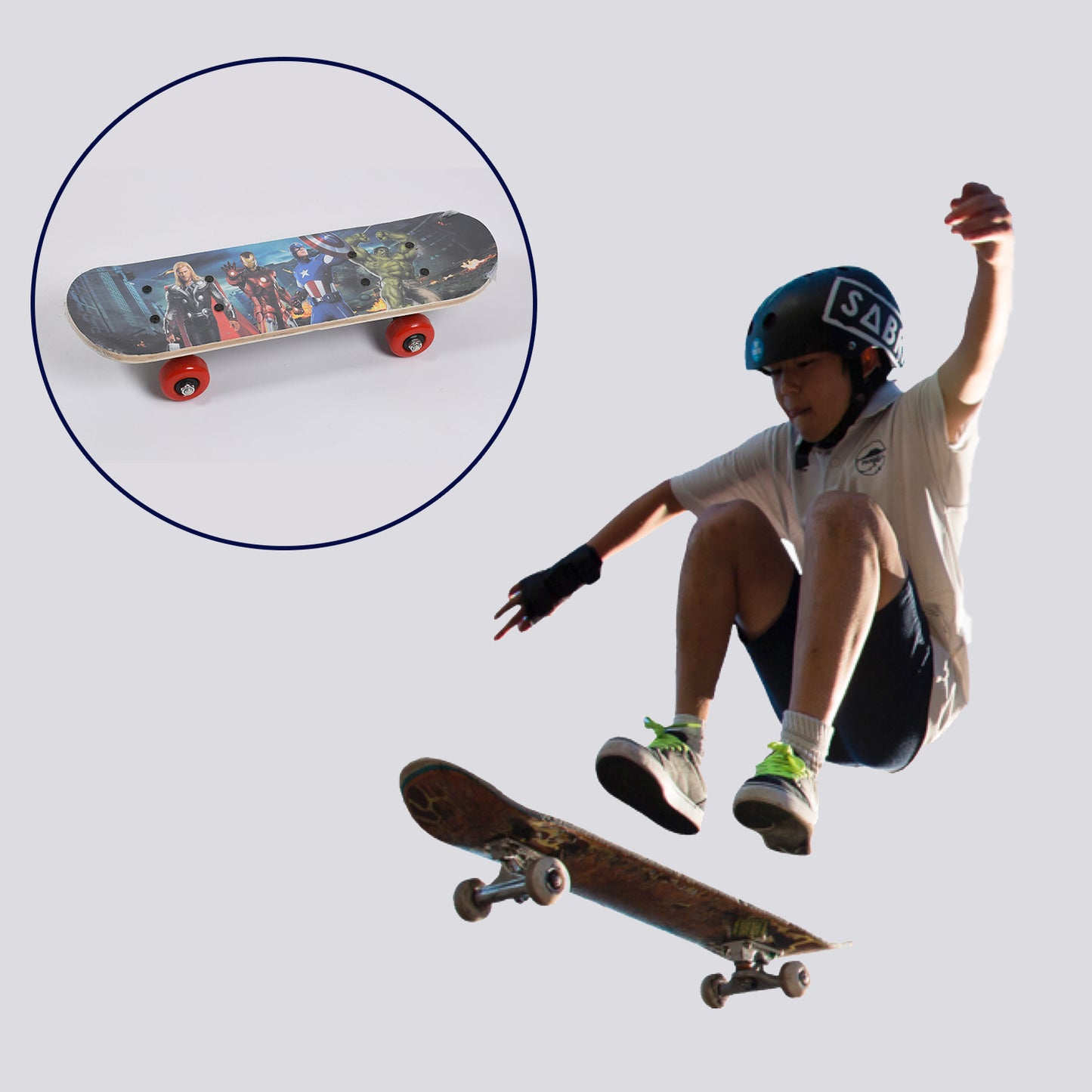 Wood Skateboard Lightweight for Beginner kids teens adult