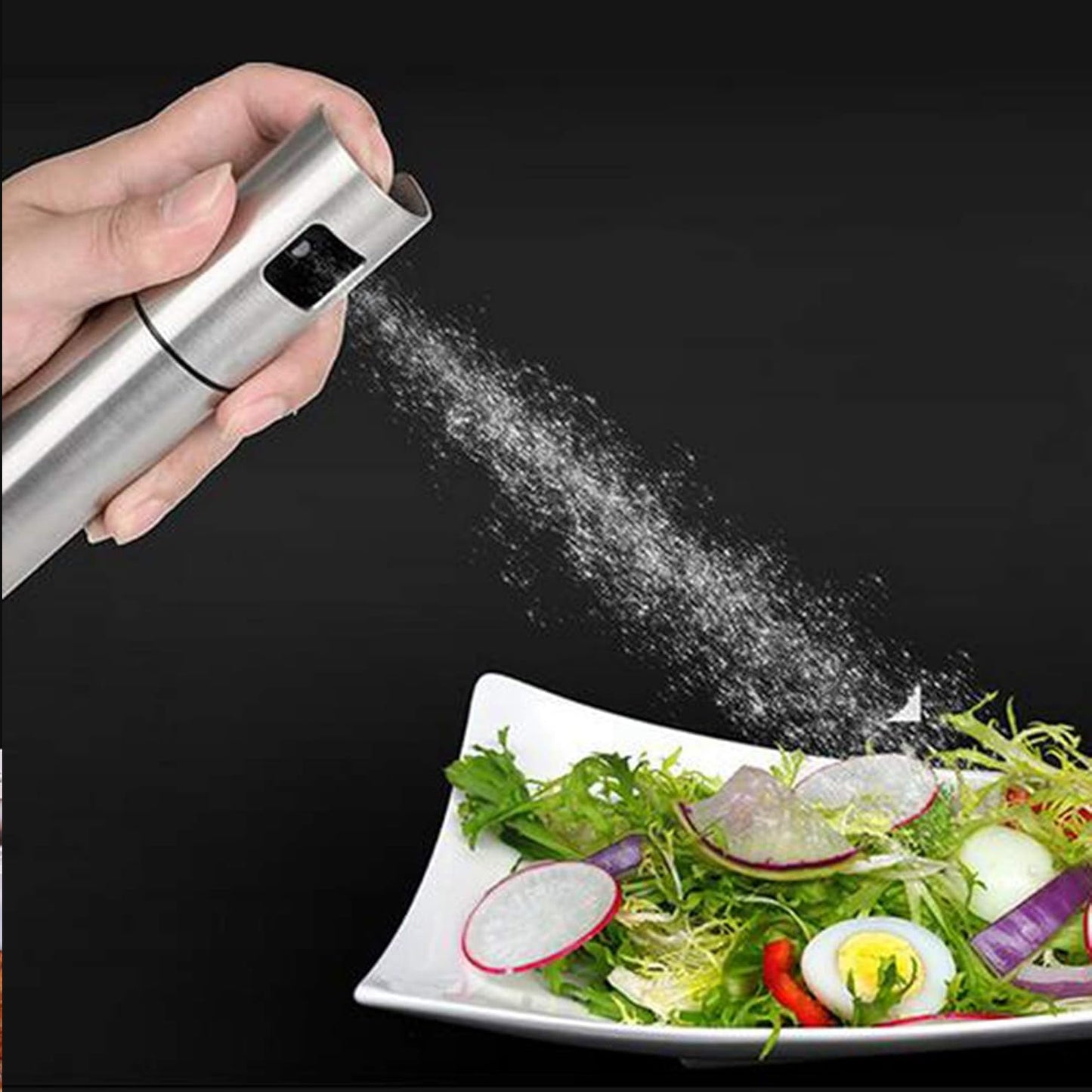 Stainless Steel Glass Oil Spray Bottle (100 Ml)