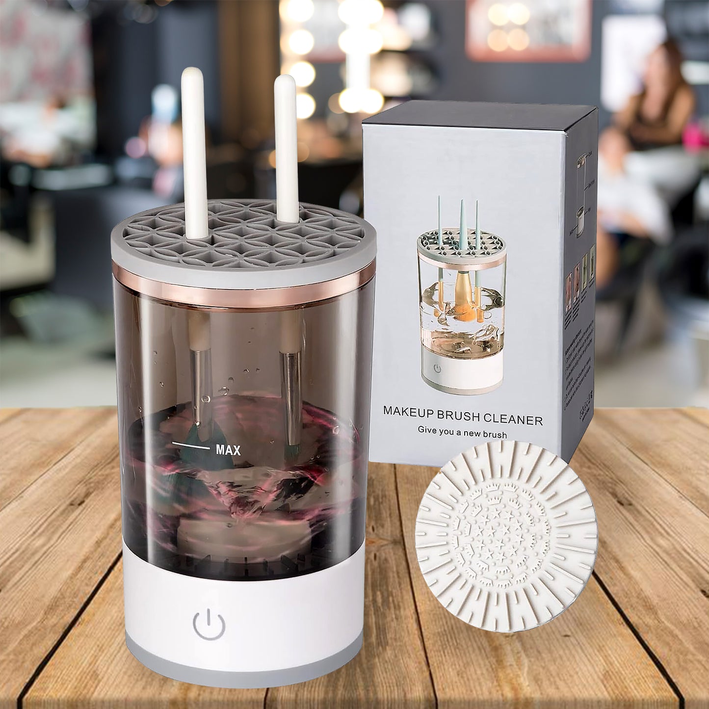 Automatic Makeup Brush Cleaner – Fast Electric Washer & Organizer 1pcs