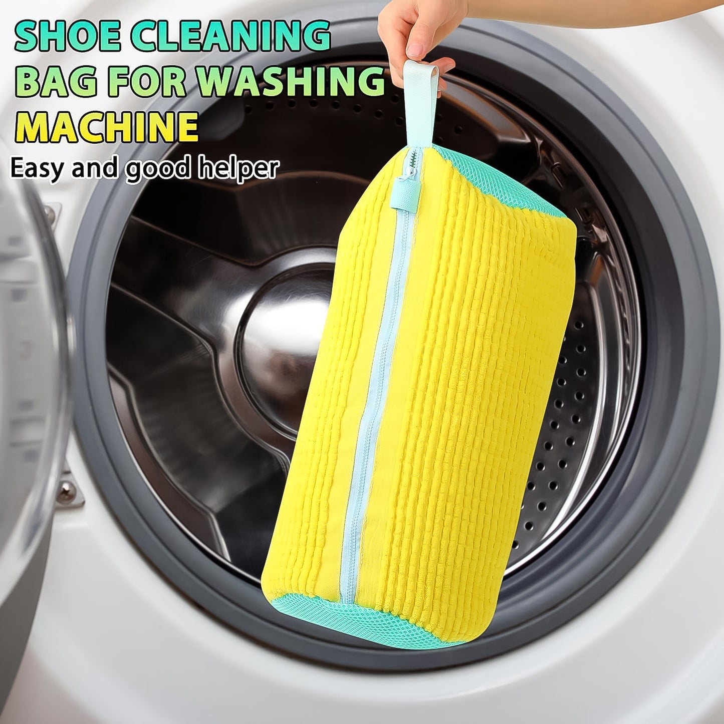 Shoe Cleaning with Microfiber Chenille Lining Zipper (1 Pc)