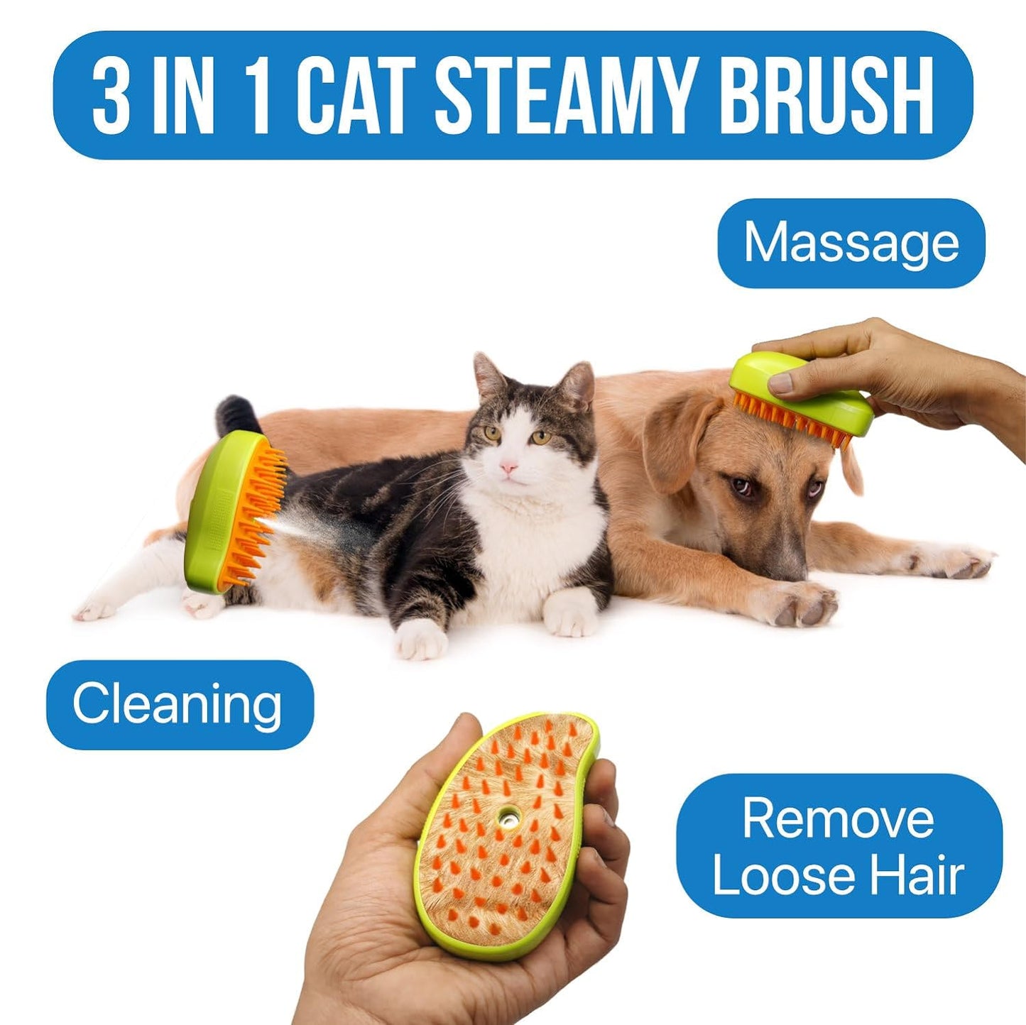 3 In1 Cat Steamy Brush