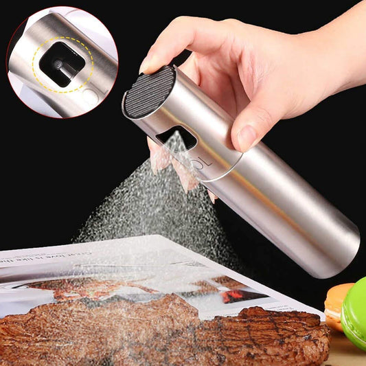 Stainless Steel Glass Oil Spray Bottle (100 Ml)