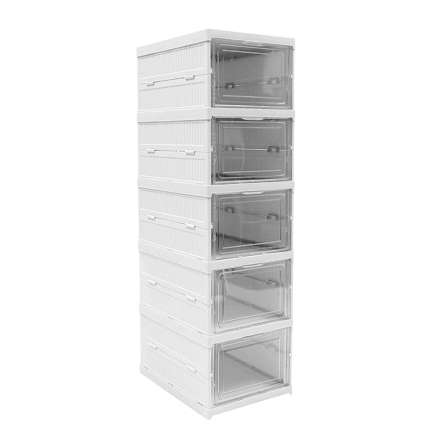 5-Tier Foldable Storage Rack – Clothes, Kitchen & Utility Organizer