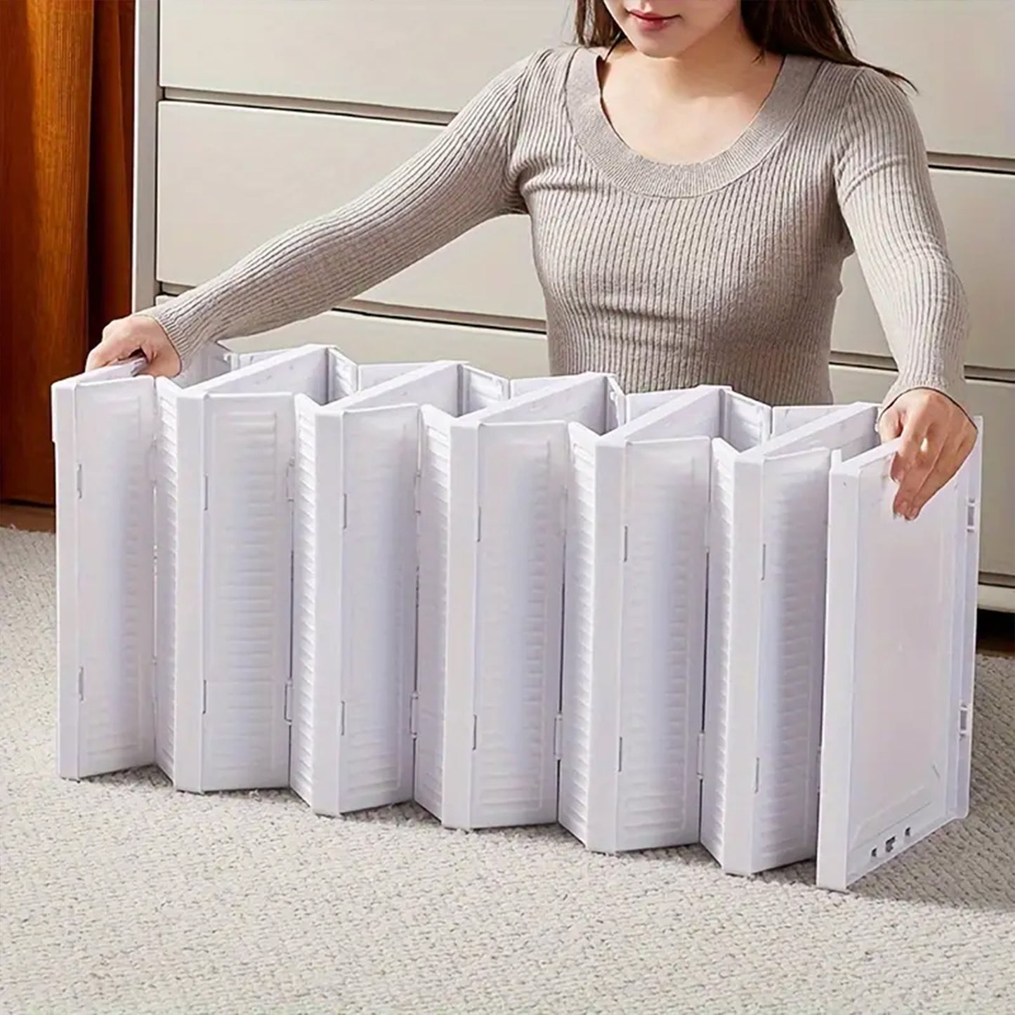 5-Tier Foldable Storage Rack – Clothes, Kitchen & Utility Organizer
