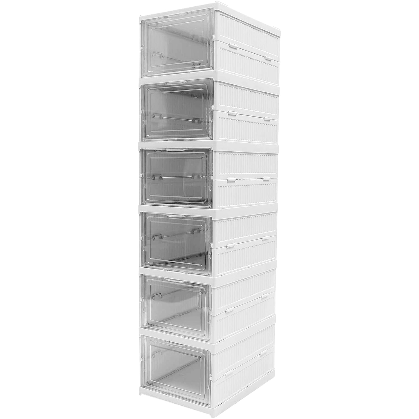 6-Tier Foldable Storage Rack – Stackable Organizer for Home