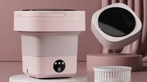 Folding Washing Machine With Dryer For Undergarments And Socks.