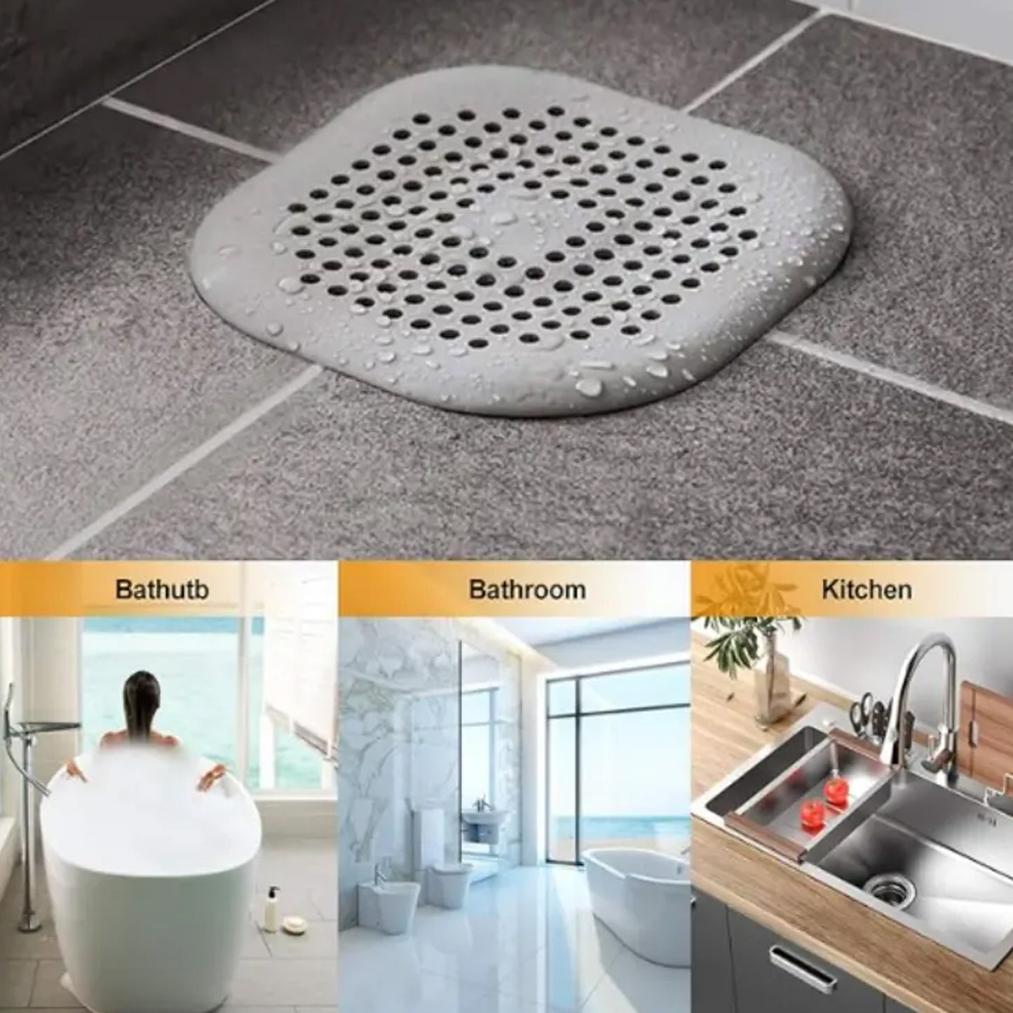 Flexible Silicone Drain Cover Strainer Mini (1 Pc)