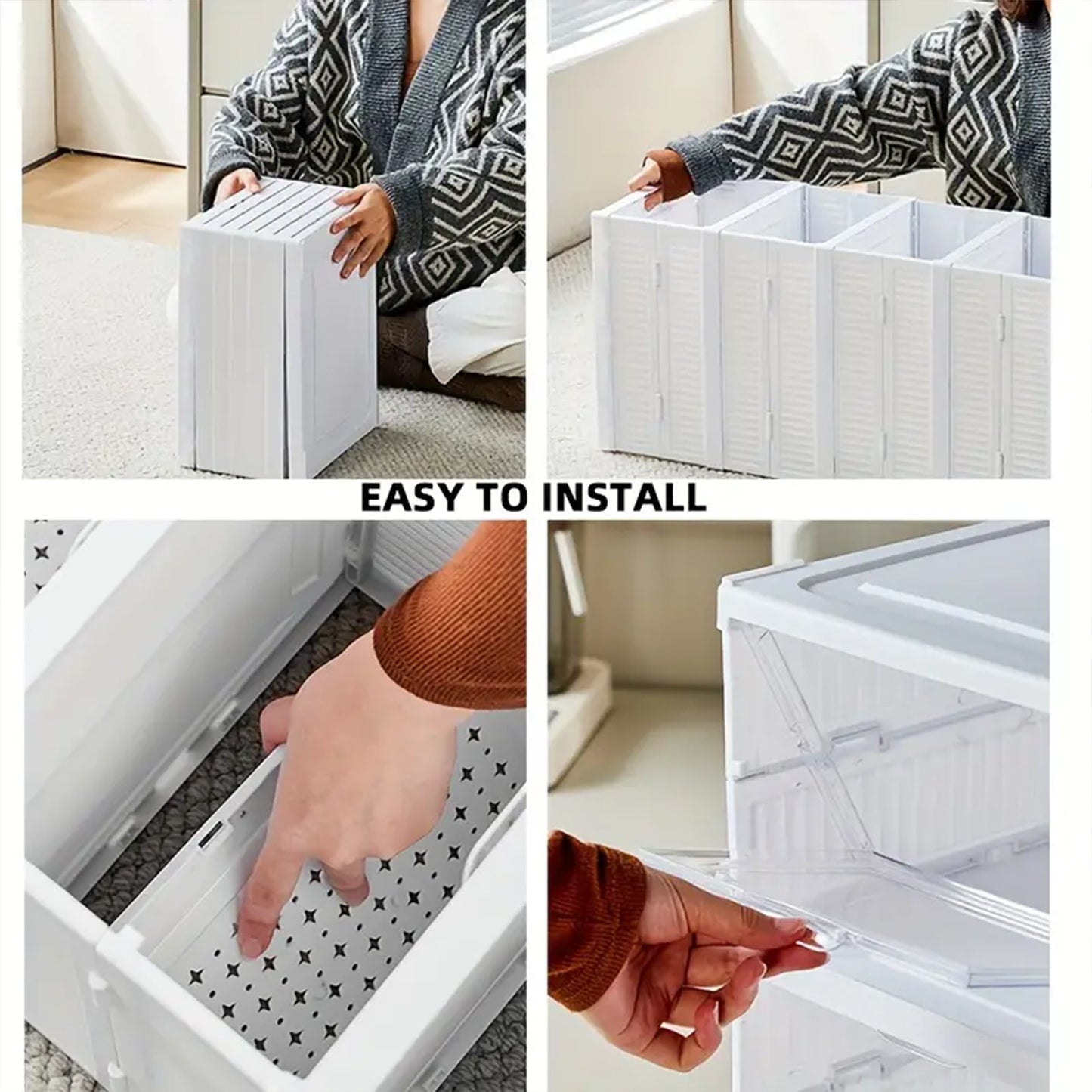 5-Tier Foldable Storage Rack – Clothes, Kitchen & Utility Organizer