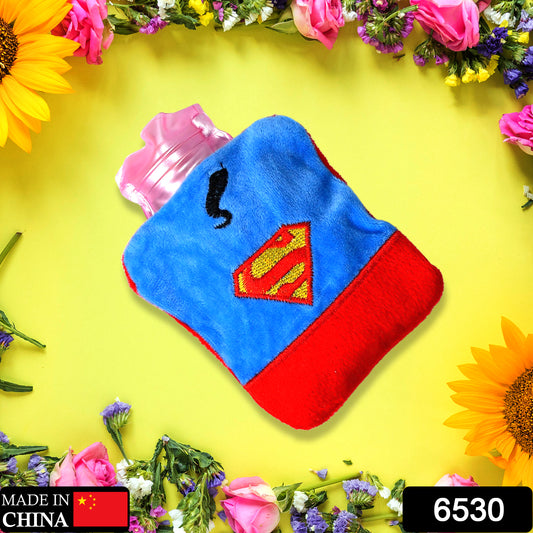 Mini Hot Water Bag – Superman Print for Pain & Cramps